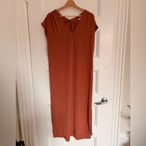 Elegant Rust Orange Women's Dress